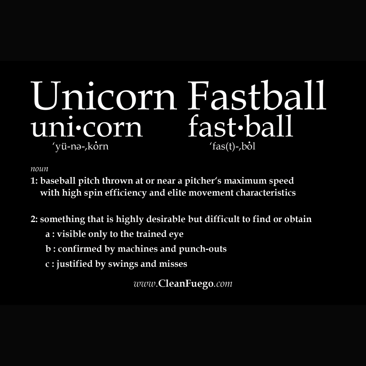 Sticker Unicorn Fastball Definition CleanFuego