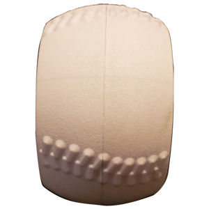 Overweight CleanFuego. Plastic baseball training tool that looks like a baseball puck. Side view