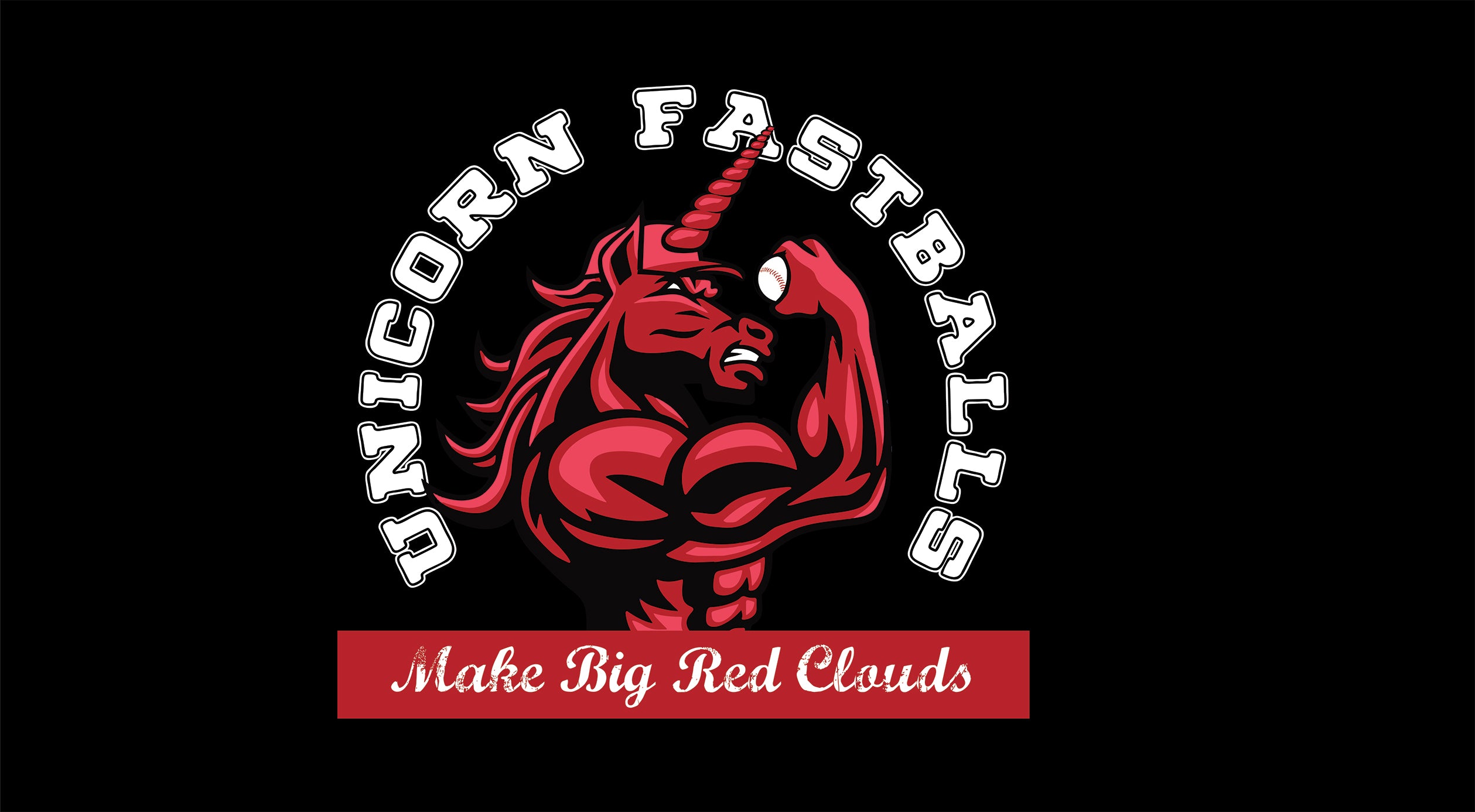 Represent YOUR Unicorn Fastball with this 6x3" sticker. Slap this Flexing Beast on your locker, pad, computer, or plyo wall. Even works as a bumper sticker!