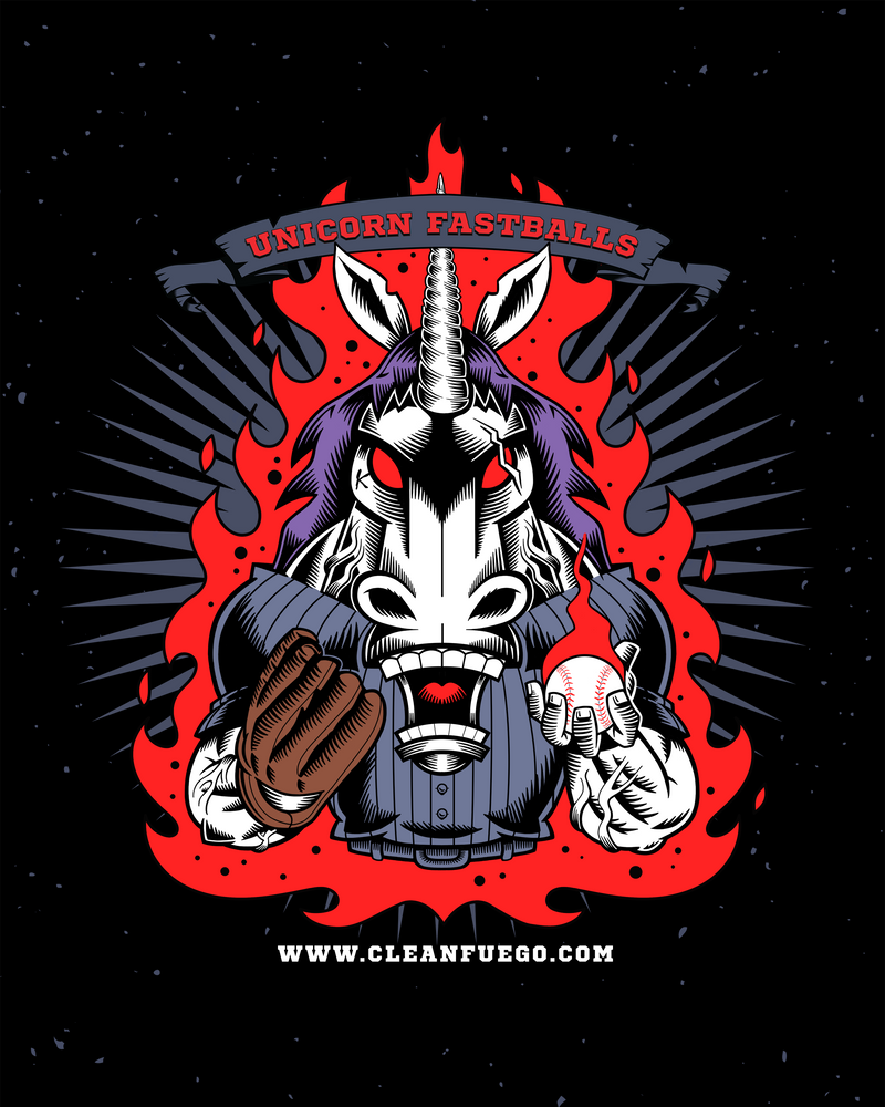 YOUTH T-shirt - CleanFuego Screaming Unicorn