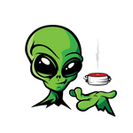 Sticker - Smirking UFO Change-up Alien