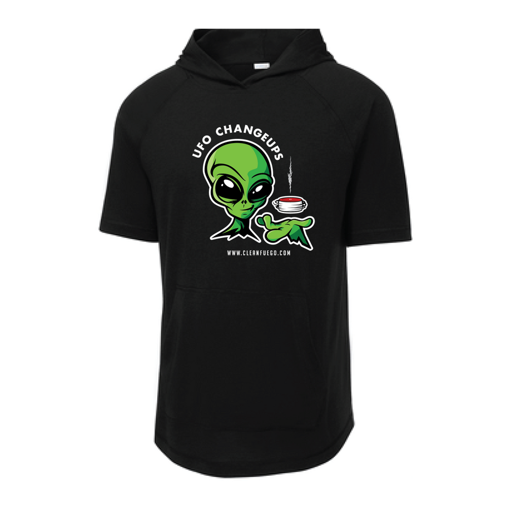 Hooded T-shirt - Smirking Alien